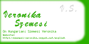 veronika szemesi business card